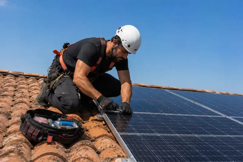 Maintenance et monitoring de panneaux solaires à Sarraziet